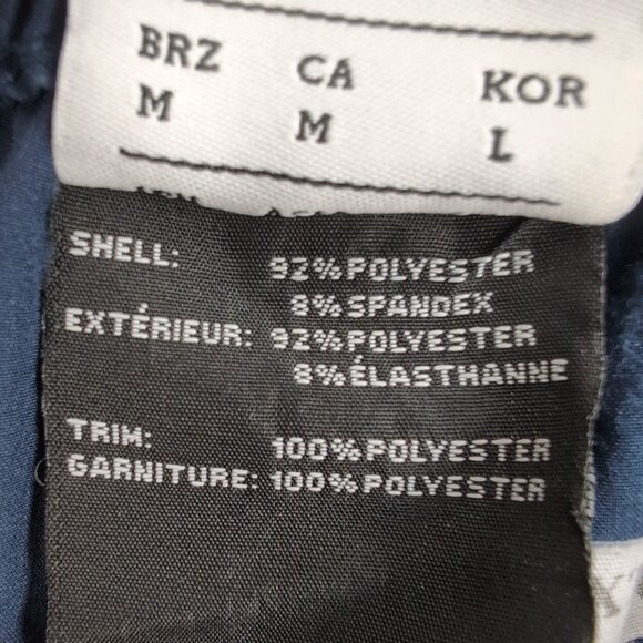 New Balance Men's Blue/Navy Track Pants Elastic Waist Zipper Pockets Taped Seams - Picture 6 of 9